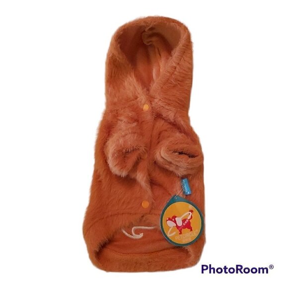 NWOT WARM Faux Fur Fall/Winter/Spring Ghost Hoodie For Dogs - Size Large - Picture 3 of 8